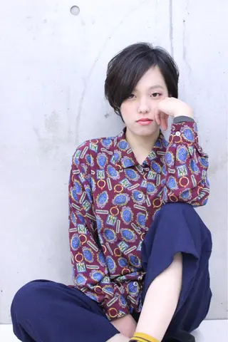 ショート ヘアアレンジ 本間 隼人のヘアスタイル