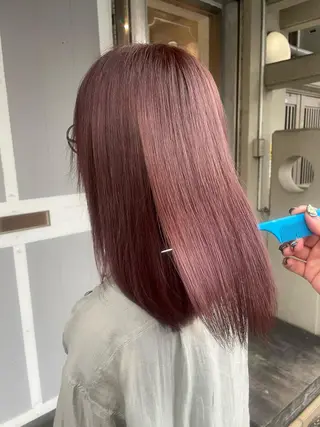 ミディアム カラー miloc那覇 MIKUのヘアスタイル