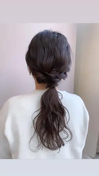 ヘアアレンジ 顔周りカット/アレン ジ/カラー小野寺紗良のヘアスタイル