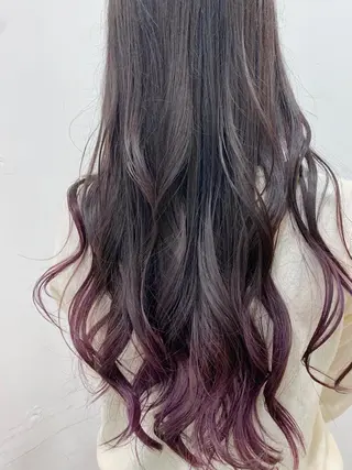 ロング カラー 村山 佳穂のヘアスタイル