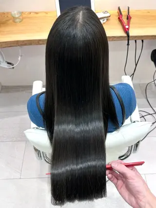 ロング ボブ/レイヤーボブ/ 髪質改善/梶川 夏季のヘアスタイル