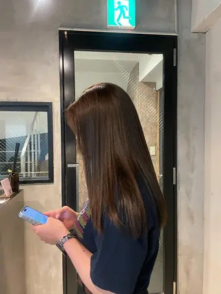 ロング 透明感・美髪 monsoワニベユナのヘアスタイル