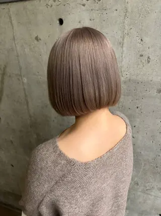 ショート カラー 烏丸/透明感カラー/ ヘッドスパ/kahoのヘアスタイル