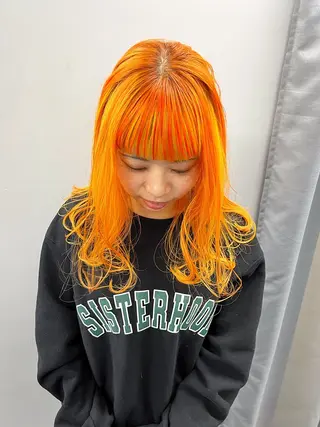 セミロング カラー 【痛くないブリーチ】 野村友大のヘアスタイル