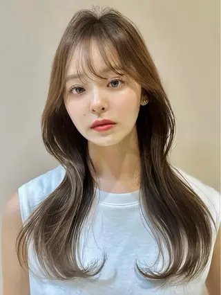ロング レイヤー/韓国❣️ 縮毛矯正/おばかんのヘアスタイル