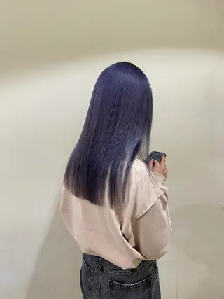 セミロング カラー オーブヘアカメリア枚方店所属・AUBE HAIR 首藤優弥のヘアスタイル