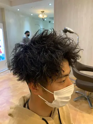 ショート パーマ メンズ 🔥Mackey🔥 メンズ特化型美容師のヘアスタイル
