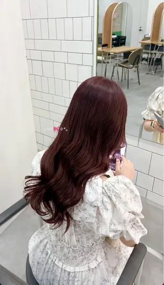 ロング カラー ao 🎀 梅田美容室のヘアスタイル
