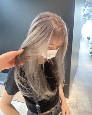 ロング カラー 顔まわりカット/艶髪 カラー✨けいとのヘアスタイル