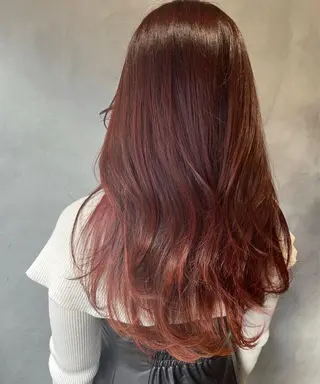 ロング カラー 奥田 蓮のヘアスタイル