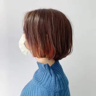 ショート カラー ハッシュカット/四条 烏丸/寺本弘樹のヘアスタイル