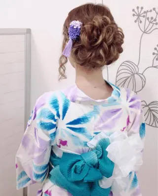 ロング ヘアアレンジ 京都.祇園セットサロン:スタジオ ヒロ【Studio hiro】所属・ヒロ(hiro) •スタジオヒロのヘアスタイル