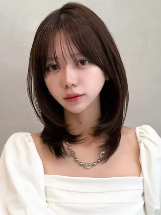 ミディアム 💫レイヤー ・ボブ💫小川愛誠のヘアスタイル