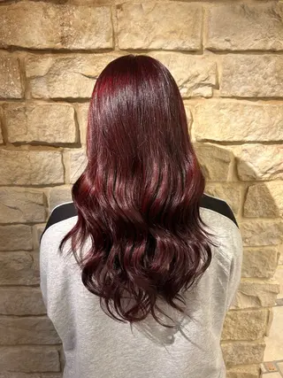 ロング Mei /オリーブ カラー/アレンジのヘアスタイル