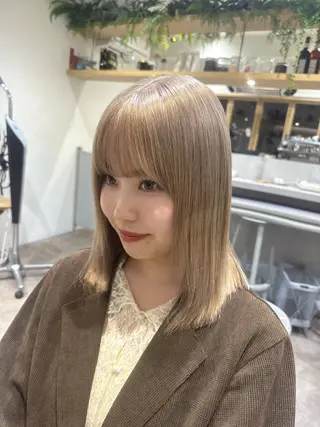 ミディアム カラー 🫧透明感カラー特化 🫧TAISEIのヘアスタイル