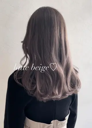 セミロング カラー nakahara madokaのヘアスタイル