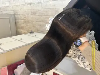 ロング カラー ヘアアレンジ 🦄🫧‪透明感 絹髪特化🫧🍓のヘアスタイル