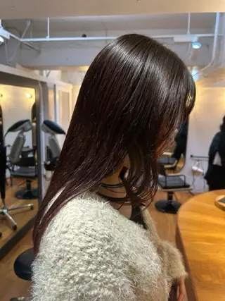 カラー ボブコテ巻き風 パーマのヘアスタイル