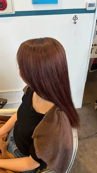 ロング カラー KIROS所属・比嘉 マリンのヘアスタイル