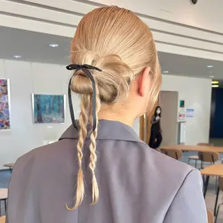 ミディアム ヘアアレンジ 高橋澪🥂 似合わせstyle.のヘアスタイル