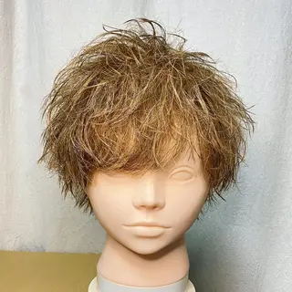 ショート カラー パーマ ヘアアレンジ メンズ キッズ メンズ特化 美容師かずまのヘアスタイル