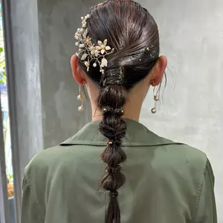 セミロング ヘアアレンジ The Path ARENのヘアスタイル