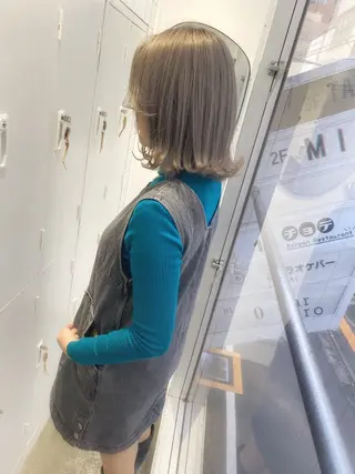 ショート カラー SALOWIN新宿三丁目【サロウィン】所属・レイヤー🔶髪質改善 🔶透明感カラー青木のヘアスタイル