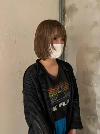 ミディアム カラー こっくりカラー/艶髪 /amy.山口瑞稀のヘアスタイル