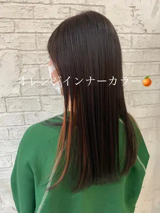 ロング ハイライトカラー& ダブルカラー 田口のヘアスタイル