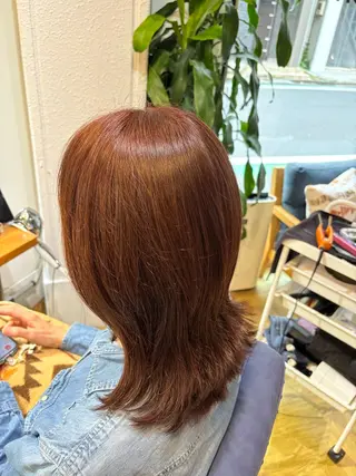 セミロング 《髪質改善カラー》 🧸kaede🍁のヘアスタイル