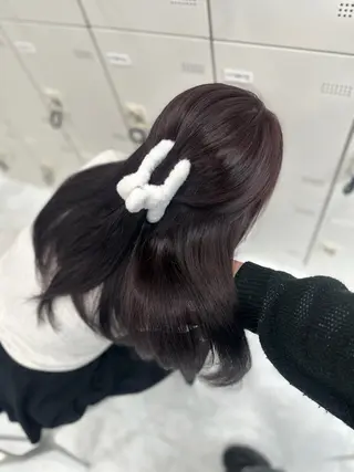 ロング カラー mina/暖色カラー 🥀韓国風カット🥀のヘアスタイル