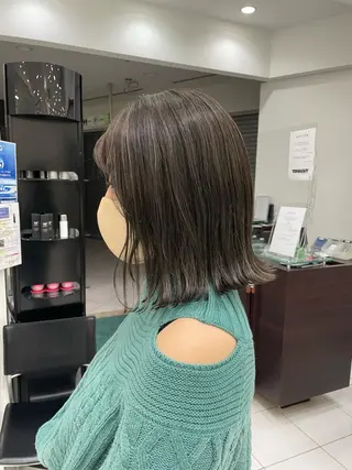ミディアム カラー 今だけカット無料✨ 表参道美容師 井出光のヘアスタイル