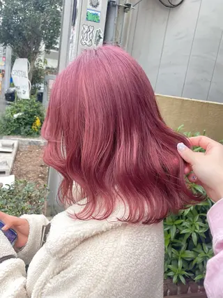 ミディアム LENA/原宿/ブリ ーチなしWカラー🌼のヘアスタイル