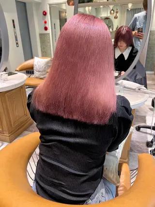 ロング 透明感カラー/カット 髪質改善/森栄範のヘアスタイル