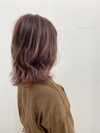 ミディアム カラー ヘアアレンジ 🧸縮毛矯正特化 金澤 彩香🎀のヘアスタイル