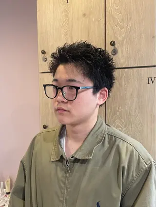 メンズ なつき/ 艶カラー/縮毛矯正のヘアスタイル