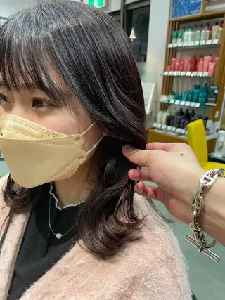 ミディアム カラー コム・マティス所属・トップスタイリスト /Yuto.Araiのヘアスタイル