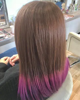 ロング カラー Toy stage所属・Toy stage 大内のヘアスタイル