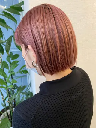 ショート カラー ♥️ブリーチ/ボブ/ レイヤー♥️maiのヘアスタイル