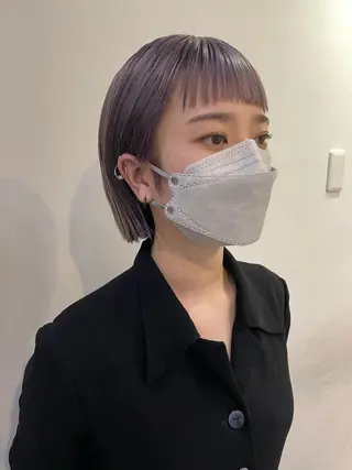 ショート カラー silo所属・silo MOKA 顔周りカット🦦のヘアスタイル
