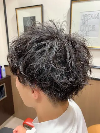 ショート パーマ メンズ mod's hair men所属・モッズヘアメン 我喜屋秀人のヘアスタイル