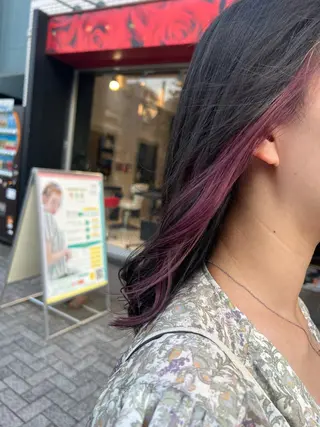 カラー ＊インナーカラー＊ 植松彩音のヘアスタイル