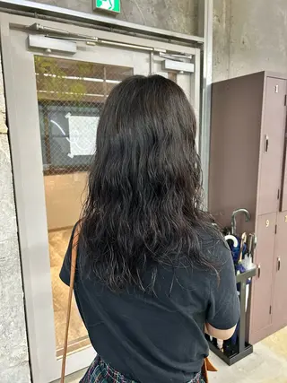 セミロング 松井ゆら/ 酸性ストレート/暖色のヘアスタイル