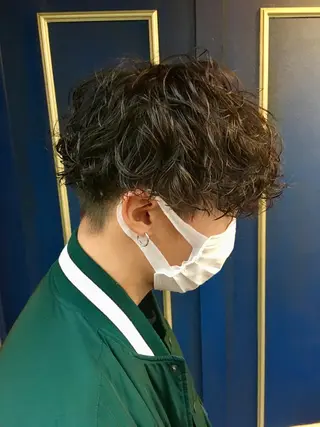 ショート パーマ メンズ 🦩パーマン🦩佐藤 航太のヘアスタイル
