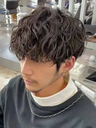 ショート パーマ メンズ 11.12月限定割引 fifth前比嘉💥のヘアスタイル