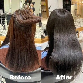 ロング 縮毛矯正/ブリーチ 🏖️MIREIのヘアスタイル