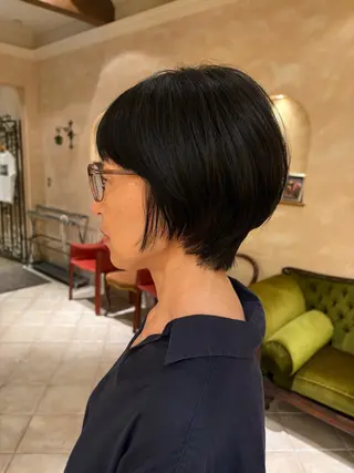 ショート 田内 満里奈のヘアスタイル