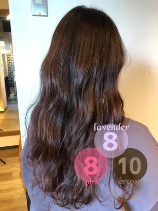 ロング カラー 韓国ヘア/レイヤー/ 暖色カラー/ Aiのヘアスタイル
