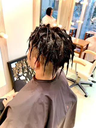 ショート パーマ メンズ nishimura makotoのヘアスタイル