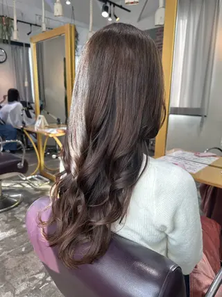 ロング カラー 艶カラー/ レイヤー🩵Sakiのヘアスタイル